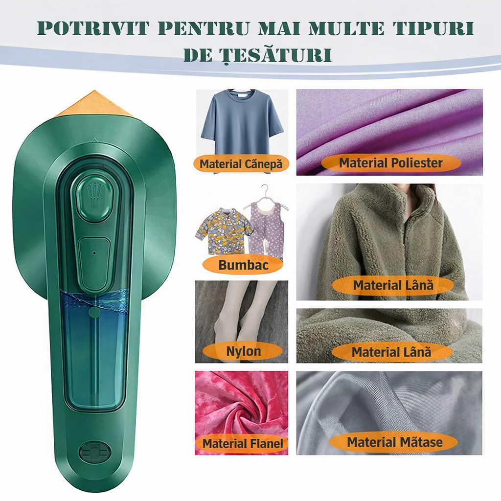 Potrivit pentru mai multe tipuri de țesături